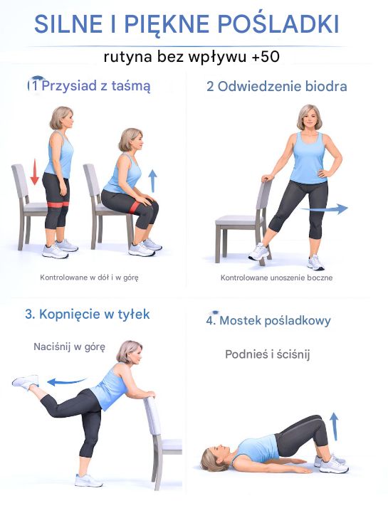 4 ćwiczenia na silne i jędrne pośladki bez obciążania stawów