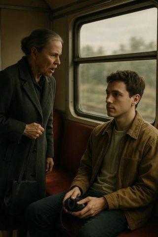 Chłopak powoli wstał. Nie był zdenerwowany, nie patrzył wyzywająco — po prostu spokojnie, z godnością.