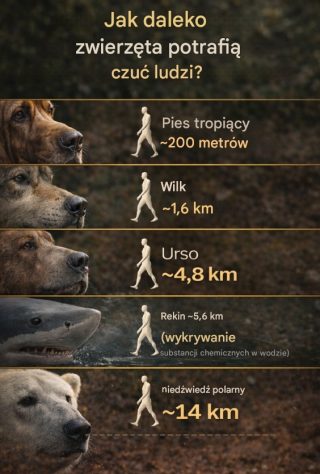 4 zwierzęta, które wyczują cię z kilometrów