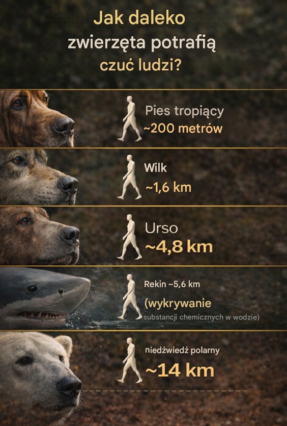 4 zwierzęta, które wyczują cię z kilometrów