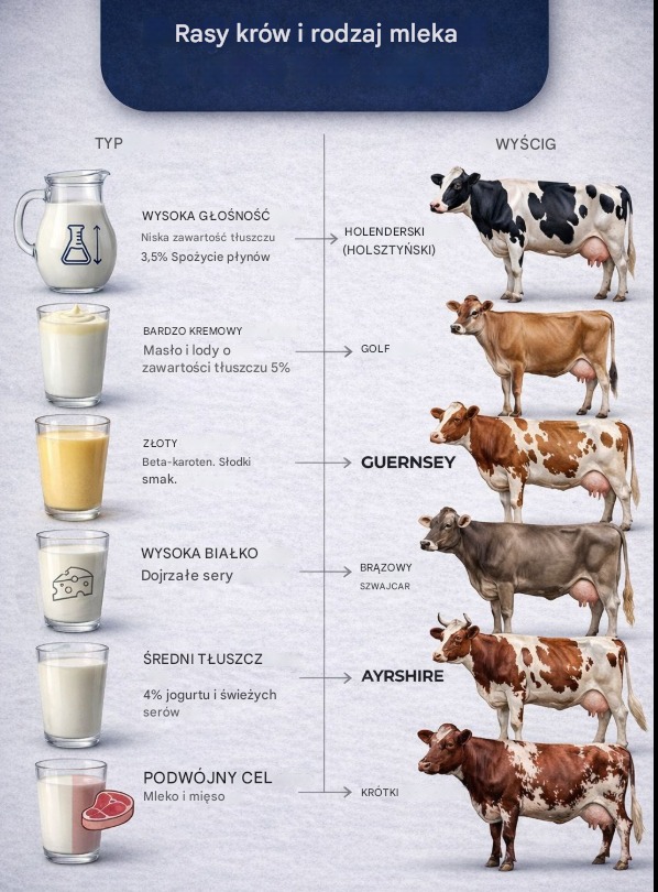 Rasy krów a jakość mleka – co warto wiedzieć?