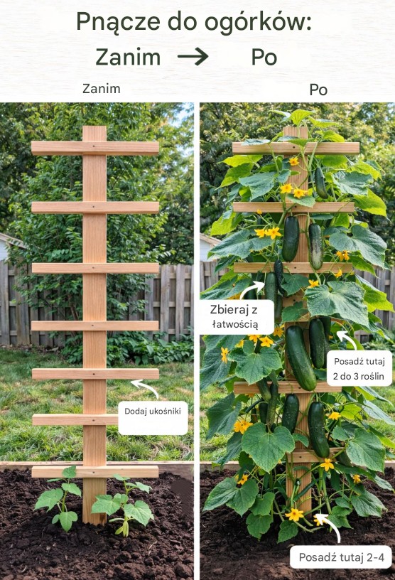 Ogórki na kratce – prosty sposób na większe plony