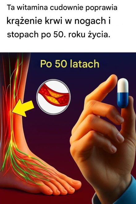 Ta witamina to cud po 50-tce, poprawiający krążenie w nogach i stopach