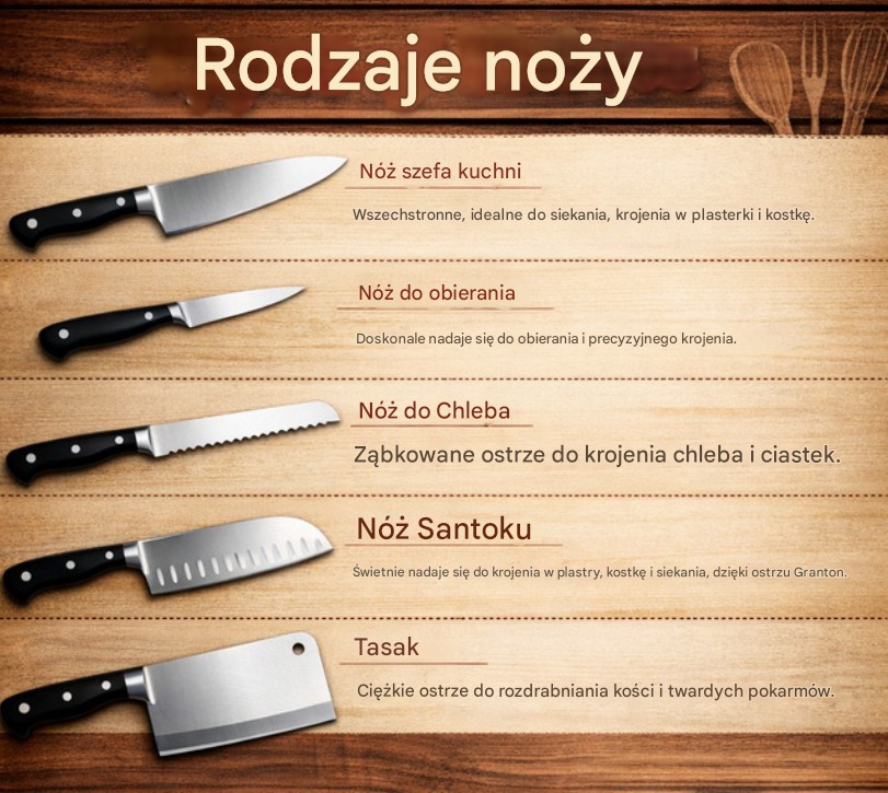Kompletny przewodnik po nożach kuchennych