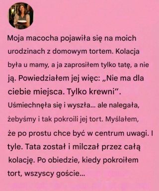 Prosty tort urodzinowy otworzył stare rany i pokazał mi, jak przebaczenie leczy rodzinę