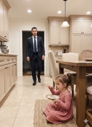 Pewien bogaty mężczyzna znalazł ośmioletnią dziewczynkę ukrywającą się w swojej spiżarni, dojadającą resztki, wyłącznie po to, by chronić jej matkę, gospodynię domową. To, co zrobił później, wprawiło wszystkich w osłupienie.