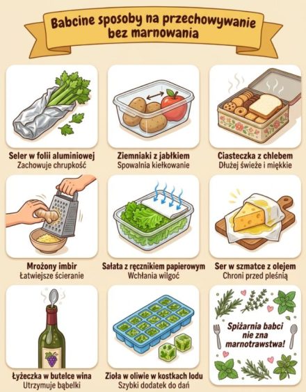 Babcine sposoby na przechowywanie żywności bez marnowania