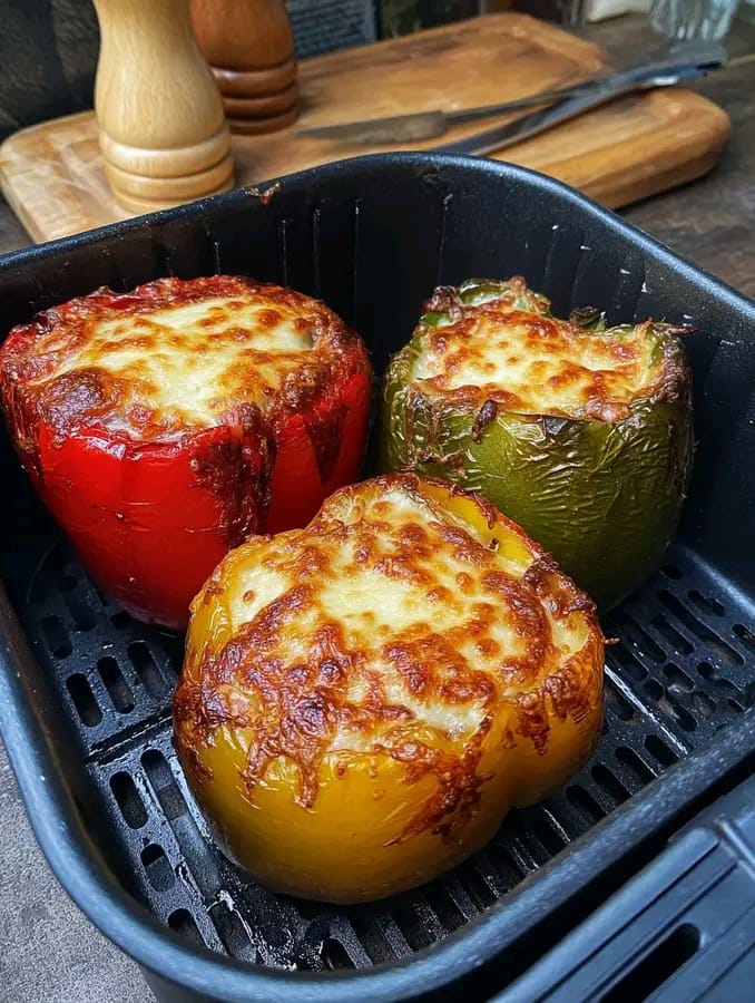Łatwe faszerowane papryki do przygotowania w frytkownicy powietrznej