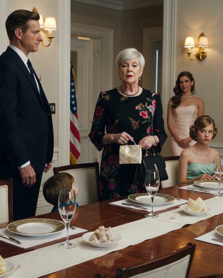 Podczas rodzinnego obiadu moja synowa machnęła ręką na ochronę i powiedziała: „Wyprowadźcie ją – natychmiast”. Nie miała pojęcia, że ​​to ja stoję za firmą, dla której pracowała. Następnego dnia pojawiła się w pracy, jakby nic się nie stało – aż do momentu, gdy zobaczyła nowe zadanie: szkolenie personelu kuchennego w zmywalni. A na dole, w okienku do zatwierdzania… widniało moje imię.