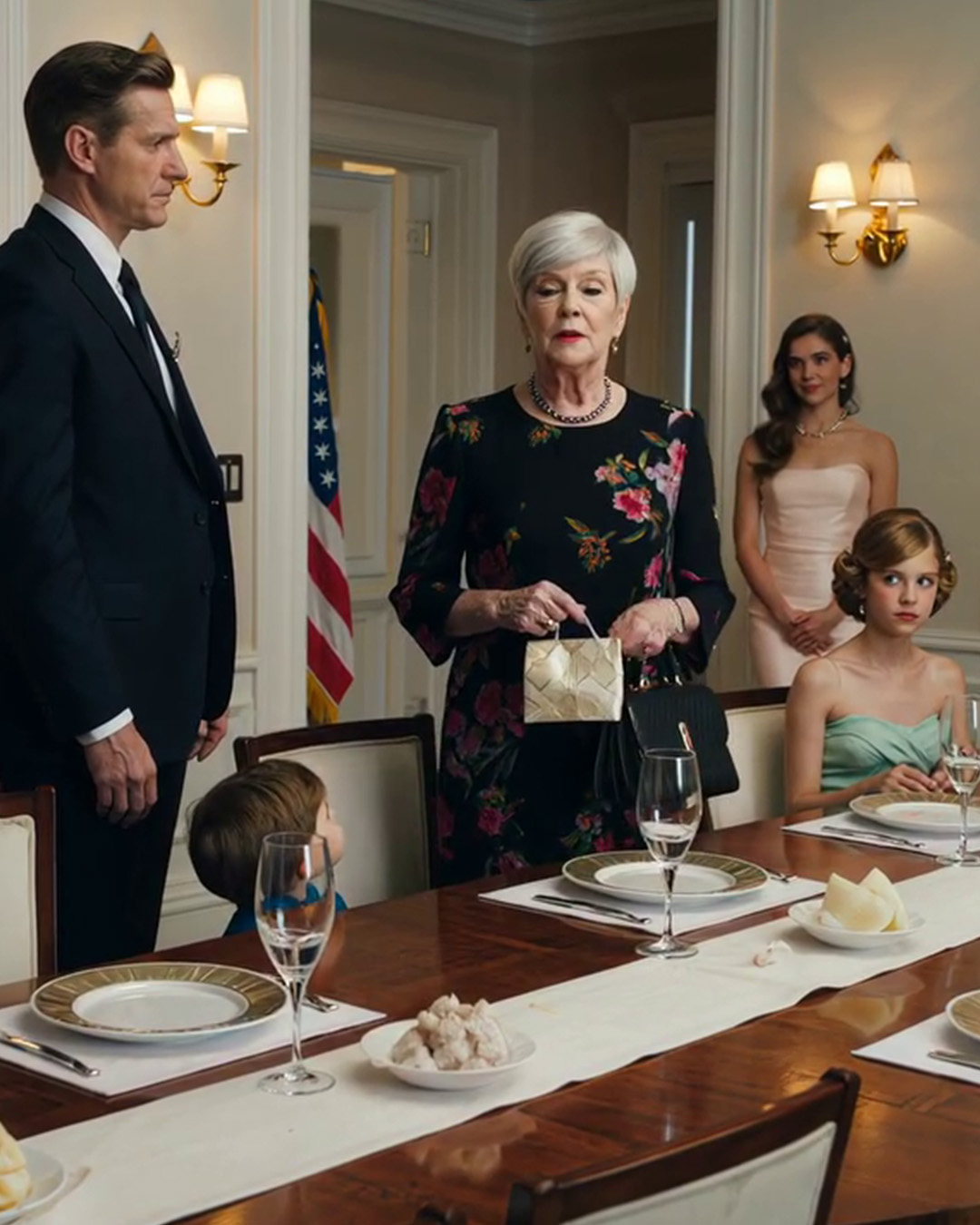 Podczas rodzinnego obiadu moja synowa machnęła ręką na ochronę i powiedziała: „Wyprowadźcie ją – natychmiast”. Nie miała pojęcia, że ​​to ja stoję za firmą, dla której pracowała. Następnego dnia pojawiła się w pracy, jakby nic się nie stało – aż do momentu, gdy zobaczyła nowe zadanie: szkolenie personelu kuchennego w zmywalni. A na dole, w okienku do zatwierdzania… widniało moje imię.