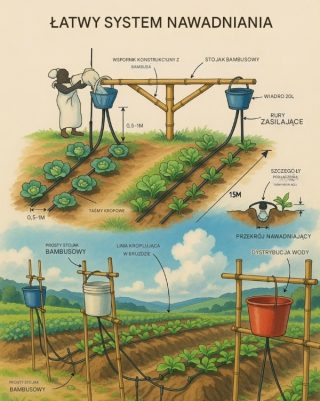Tani i prosty system nawadniania kropelkowegoTani i prosty system nawadniania kropelkowego