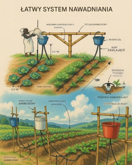 Tani i prosty system nawadniania kropelkowegoTani i prosty system nawadniania kropelkowego