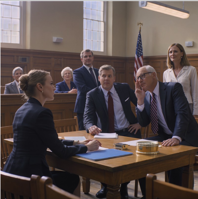 W sądzie okręgowym mój mąż zażądał domu, samochodów i firmy, którą pomogłam zbudować, po czym pochylił się w moją stronę i mruknął: „Ułatw mi to”. Nie zauważył niebieskiego segregatora, który odłożyła moja prawniczka, ani tego, jak jego matka uśmiechała się, jakby już wygrała. Teraz jego dziewczyna przechadza się po korytarzu, sędzia sięga po ostatnią stronę, a jedno ciche zdanie wkrótce przemieni jego zwycięstwo w coś innego.