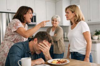 W kuchni zapadła gęsta cisza. Słychać było tylko tykanie zegara i cichy szum czajnika stojącego na ciepłej płycie