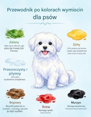 Kolor wymiotów u psa – kiedy reagować?