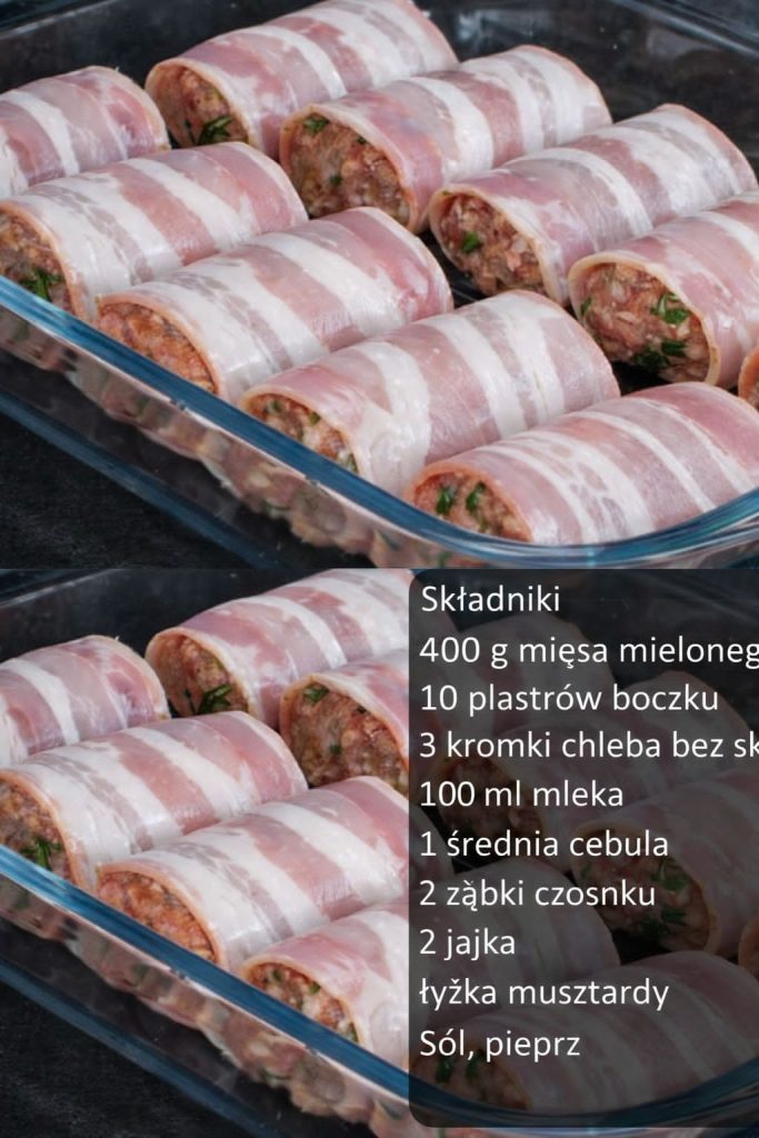 Wyrabiam mięso z tymi dodatkami i zawijam je w boczek. Nie znam nikogo, kto nie poprosiłby o dokładkę