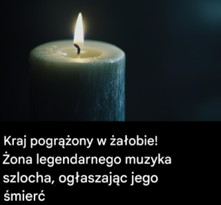 Kraj pogrążony w żałobie! Jego żona z płaczem ogłosiła, że ​​legendarny muzyk nie żyje.